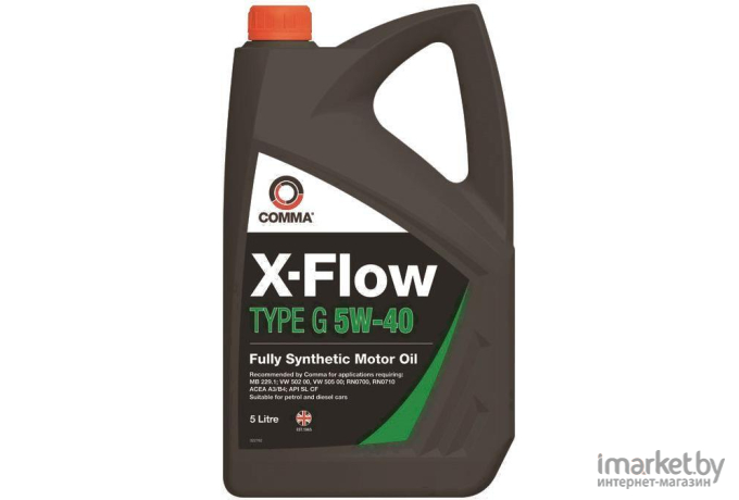 Моторное масло Comma X-Flow Type G 5W40 5л [XFG5L]