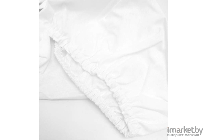 Простыня детская Italbaby для кровати Oval на резинке белый