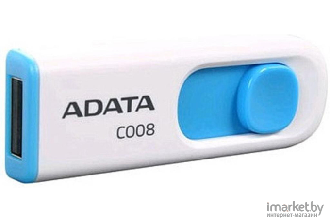 USB Flash A-Data C008 White+Blue 64 Гб (AC008-64G-RWE)