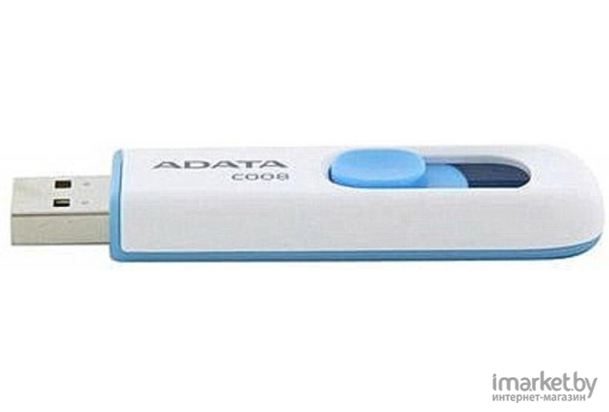 USB Flash A-Data C008 White+Blue 32 Гб (AC008-32G-RWE)
