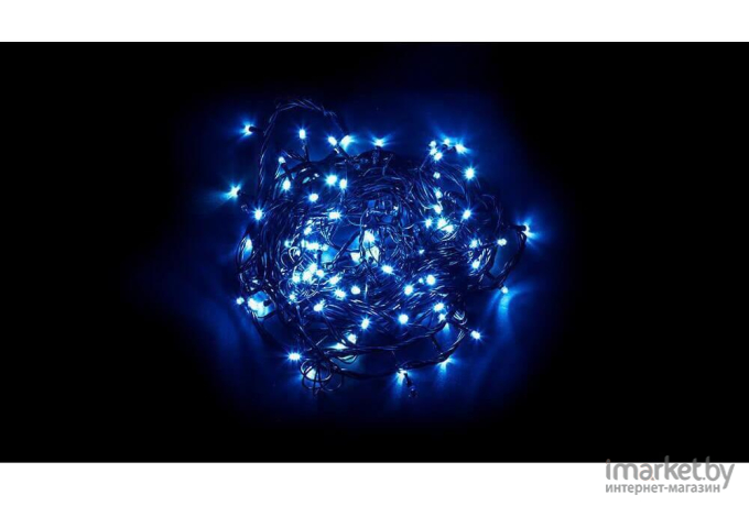 Новогодняя гирлянда Feron CL08 линейная 600 LED 60м +3м зеленый шнур синий [32319]