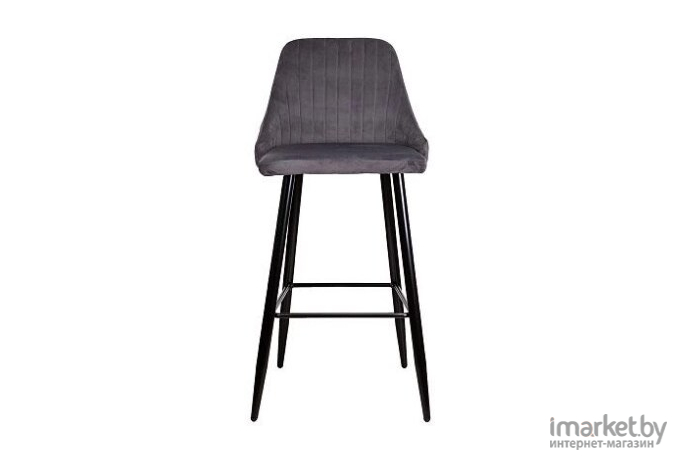 Барный стул Седия Megan-2 велюр HLR21 серый/черный