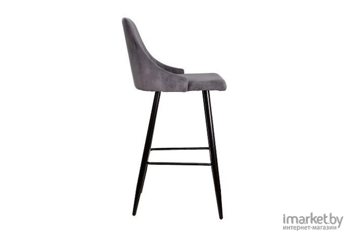 Барный стул Седия Megan-2 велюр HLR21 серый/черный