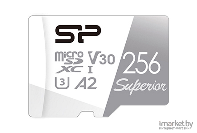 Карта памяти Silicon-Power Superior microSDXC 256GB + SD адаптер (SP256GBSTXDA2V20SP)