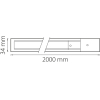 Шинопровод Lightstar Barra двухконтактный однофазный, длина 2м,  питание и заглушка в комплекте черный матовый [502028]