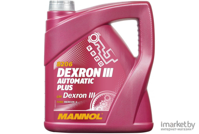 Трансмиссионное масло Mannol ATF Dexron III 4л [MN8206-4]
