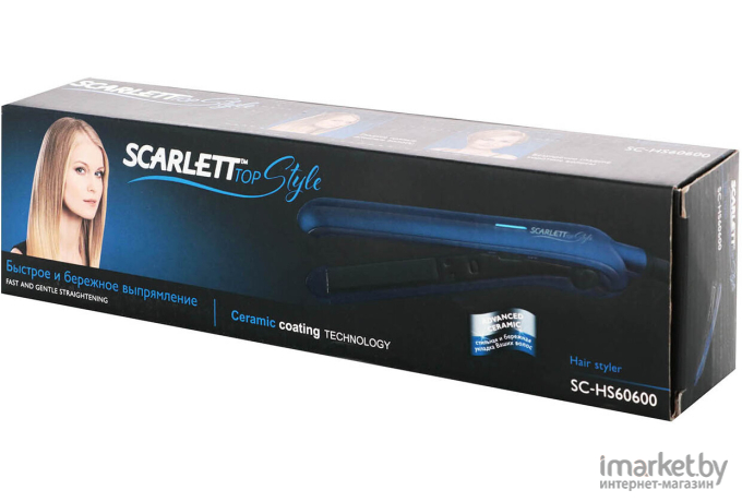 Выпрямитель Scarlett SC-HS60600 синий/черный