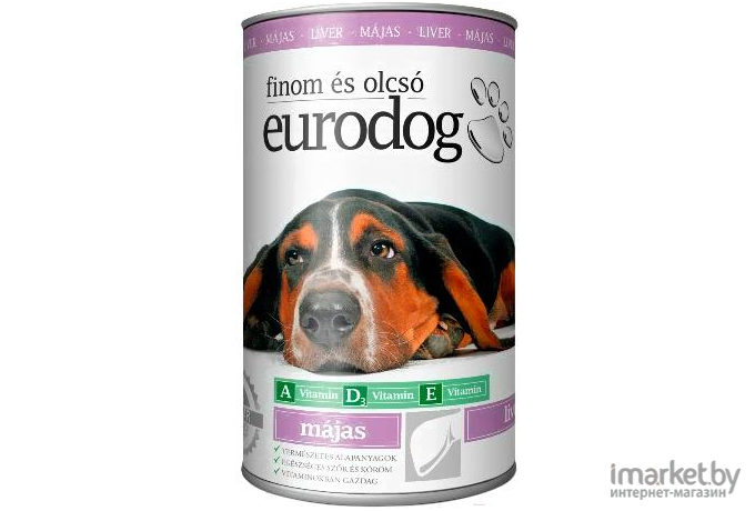 Корм для собак Eurodog консервы с печенью 415 г