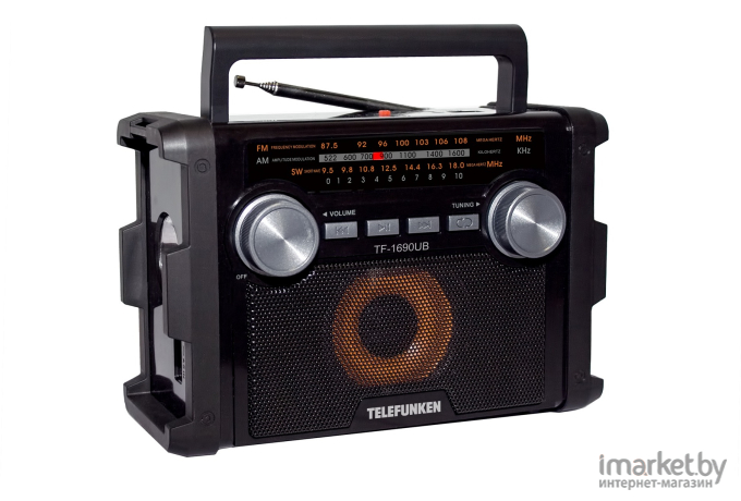 Радиоприемник TELEFUNKEN TF-1690UB черный/серый