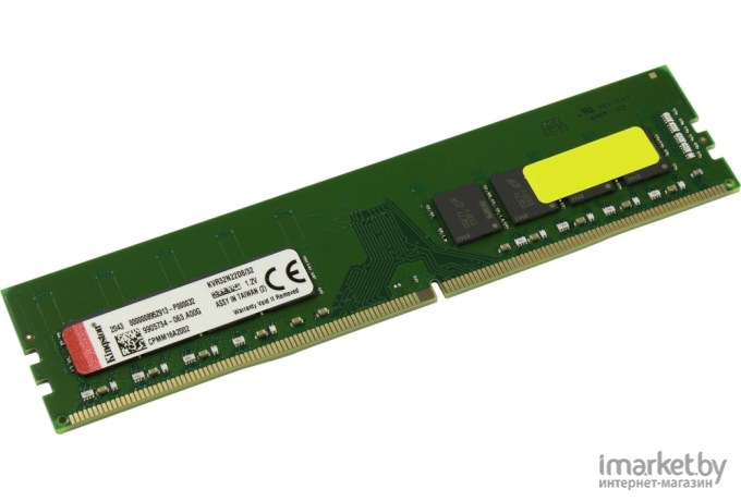 Оперативная память Kingston DDR 4 DIMM 32Gb PC25600 3200Mhz (KVR32N22D8/32)