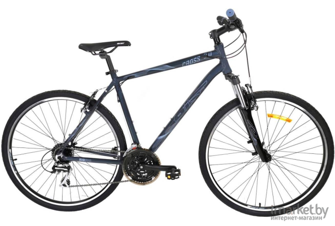 Велосипед AIST Cross 2.0 28 рама 21 дюйм 2020 серый