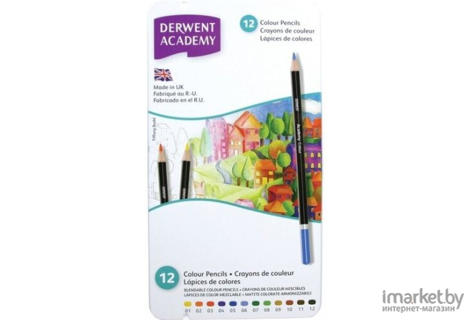 Товары для творчества Derwent Academy Colour 12 цветов
