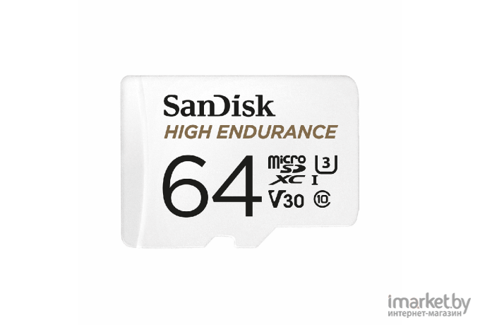 Карта памяти SanDisk microSD 64GB microSDXC Class 10 UHS-I U3 V30