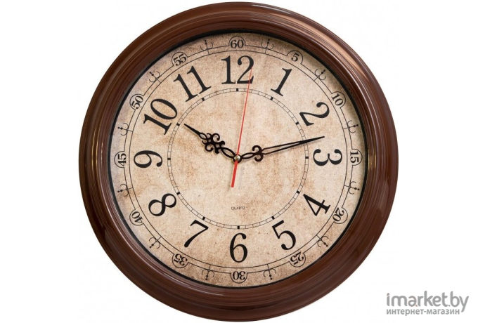 Интерьерные часы Бюрократ WallC-R77P коричневый