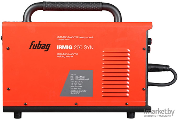 Сварочный инвертор Fubag IRMIG 200 SYN 38643 + горелка FB 250 3 м
