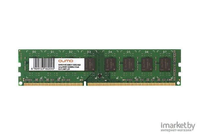 Оперативная память QUMO DDR3 DIMM 4Gb PC3-12800