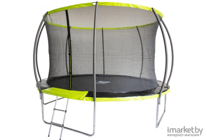 Батут Fitness Trampoline inside Green 12 ft-366 см Extreme 4 с защитной сеткой и лестницей