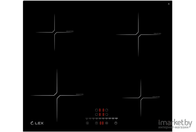 Варочная панель LEX EVI 640-2 BL черный