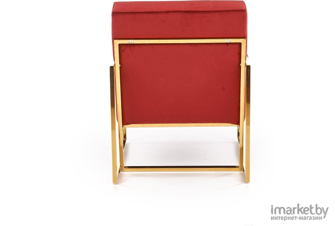 Кресло Halmar PRIUS бордовый/золотой