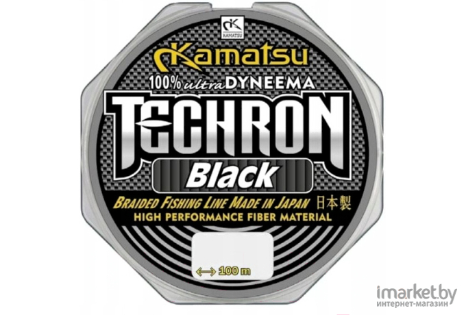 Плетеная леска KAMATSU TECHRON 100 м 0,10мм Black [255100010]