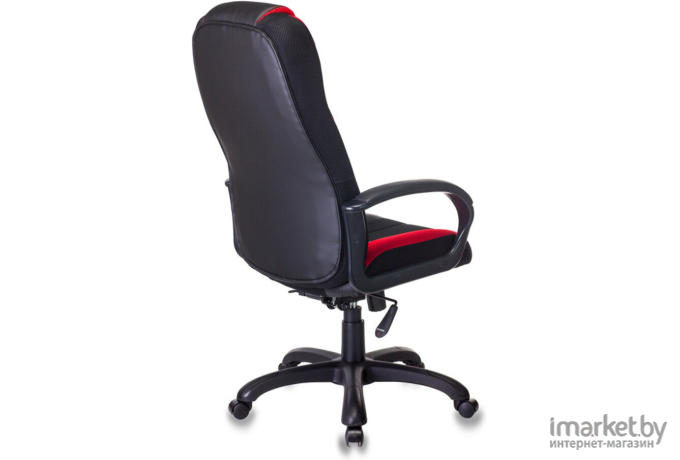 Офисное кресло Бюрократ искусственная кожа/ткань черный/красный [VIKING-9/BL+RED]
