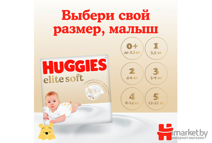 Детские подгузники Huggies Elite Soft Box 2 (164шт)