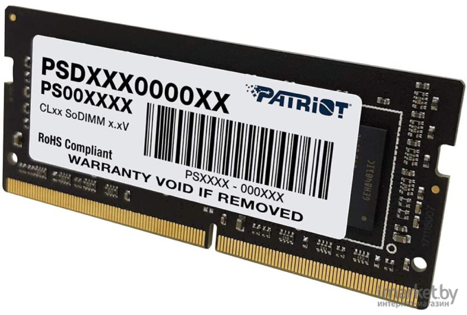 Оперативная память Patriot SO-DIMM DDR4 32Gb PC25600 [PSD432G32002S]