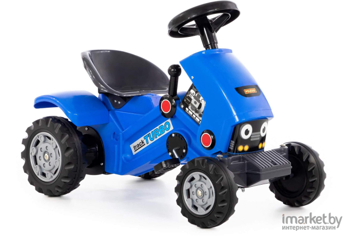 Каталка Полесье Трактор с педалями Turbo-2 синий [84644]
