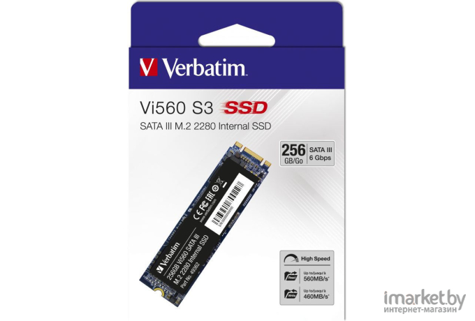 SSD диск Verbatim 256Gb Vi560 M.2 2280 SATA3 [49362]