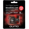 Карта памяти QUMO microSDXC 64GB Pro series microSDXC Class 10 UHS-I, U3 + SD адаптер [QM64GMICSDXC10U3]