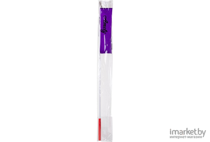 Лента для гимнастики Amely AGR-201 6м с палочкой 56 см фиолетовый