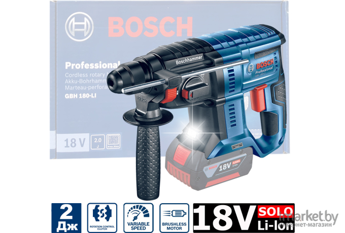 Перфоратор Bosch GBH 180-LI Professional без АКБ (0.611.911.120)