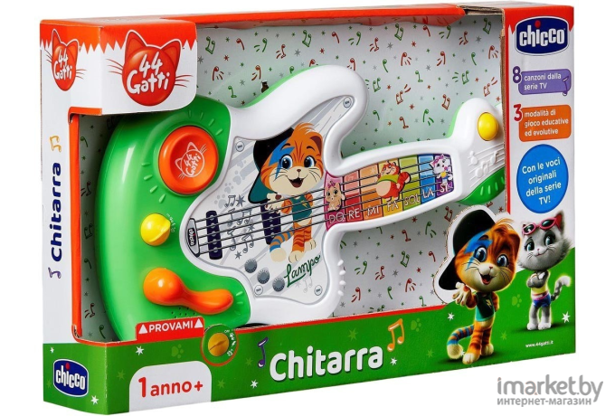 Развивающая игрушка Chicco Гитара 44 котенка 340728431 [00009918100000]