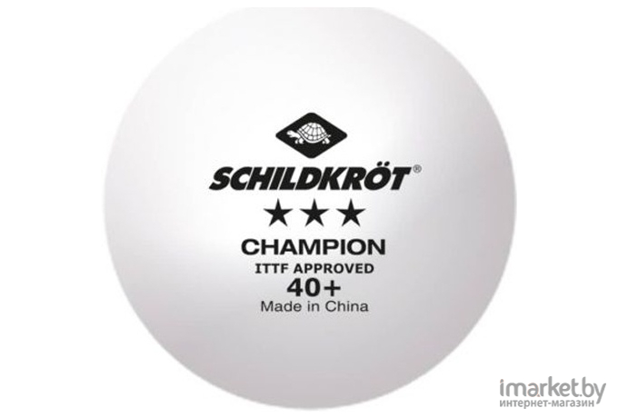 Мячи для настольного тенниса Donic Schildkrot Champion ITTF 3 шт белый