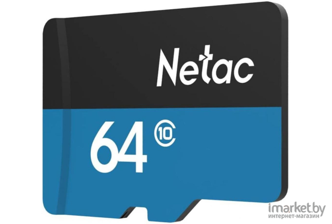 Карта памяти Netac microSDHC 64GB P500 [NT02P500STN-064G-S]