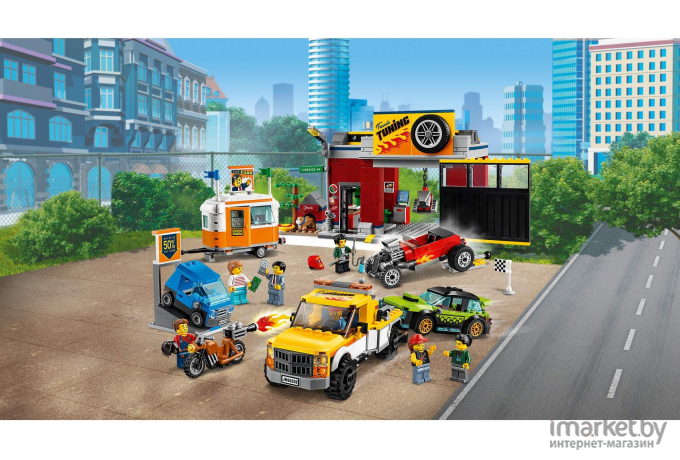 Конструктор LEGO City Тюнинг-мастерская (60258)