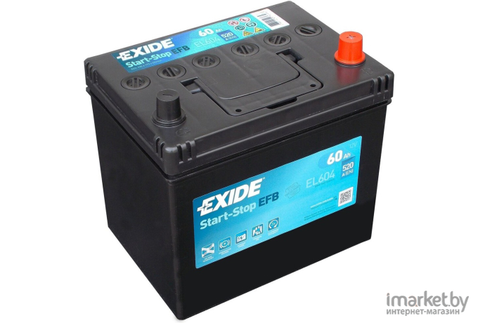 Аккумулятор Exide Start-Stop EFB EL604 60 А/ч
