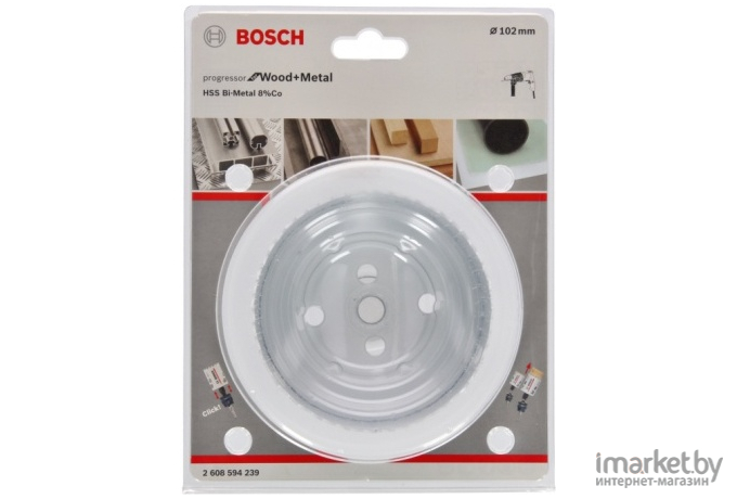 Коронка Bosch биметаллическая d102 мм [2.608.594.239]