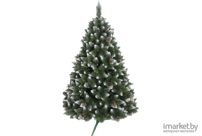 Новогодняя елка MiaMar Бриллиантовая пышная кончики белые 180 см в пленке [SB180F-PVC]