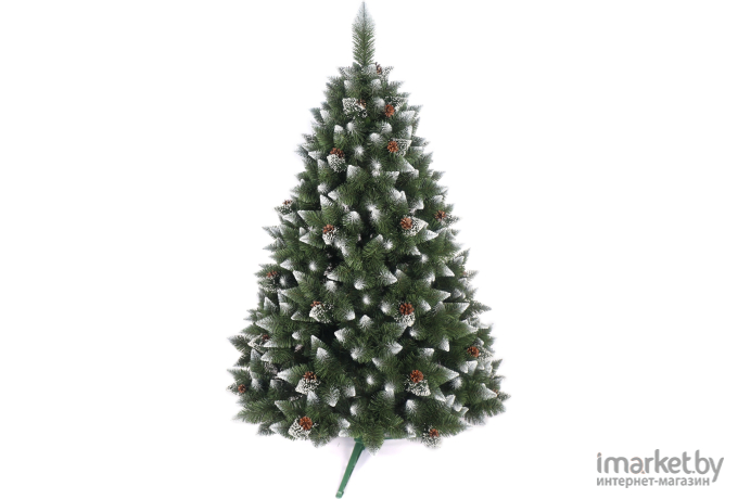 Новогодняя елка MiaMar Бриллиантовая пышная кончики белые 150 см в пленке [SB150F-PVC]