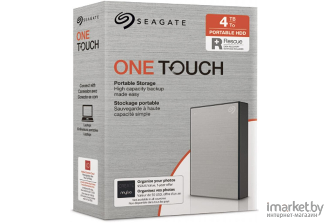 Внешний жесткий диск Seagate 4000ГБ One Touch [STKC4000401]