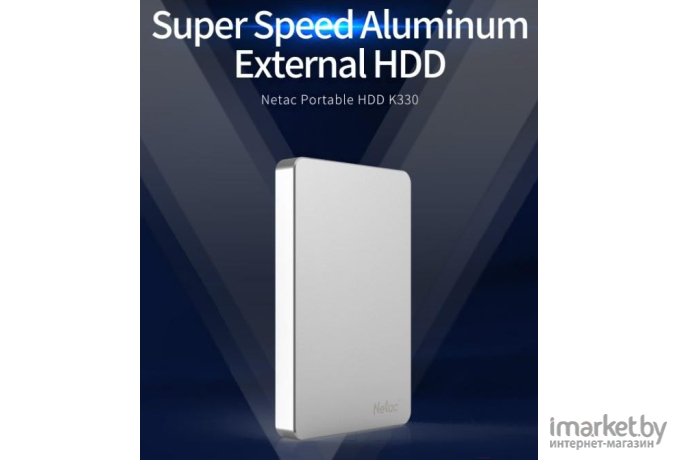 Жесткий диск Netac HDD External K330 1TB [NT05K330N-001T-30SL]