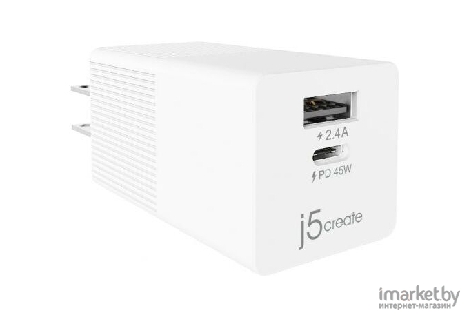 Сетевое зарядное устройство j5create 45W Dynamic PD USB-C [JUP2445]