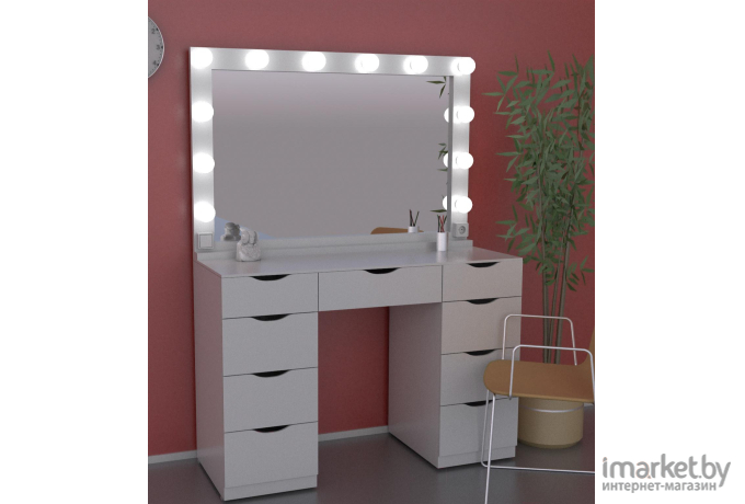 Туалетный столик Мир Мебели с зеркалом   SV-06 с подсветкой