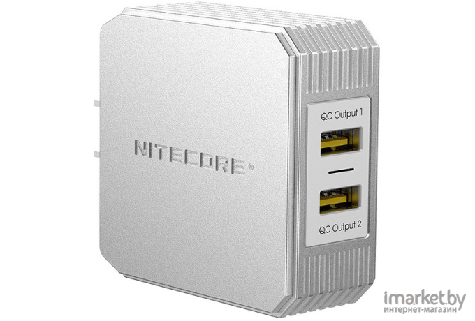 Сетевое зарядное устройство Nitecore UA42Q 2.1A белый [18391]