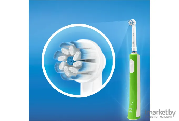Электрическая зубная щетка Oral-B Junior Green (D16.513.1) зеленый/белый