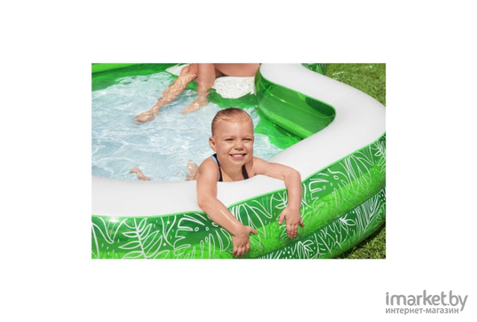 Надувной бассейн Bestway Tropical Paradise Family Pool 231x231x51 см, 282 л [54336]