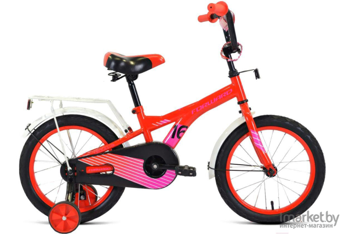 Велосипед детский Forward Crocky 16 2021 красный/фиолетовый [1BKW1K1C1016]