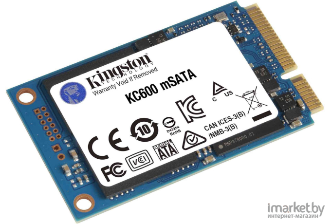 SSD диск Kingston mSATA 1.0Tb KC600 Series [SKC600MS/1024G]