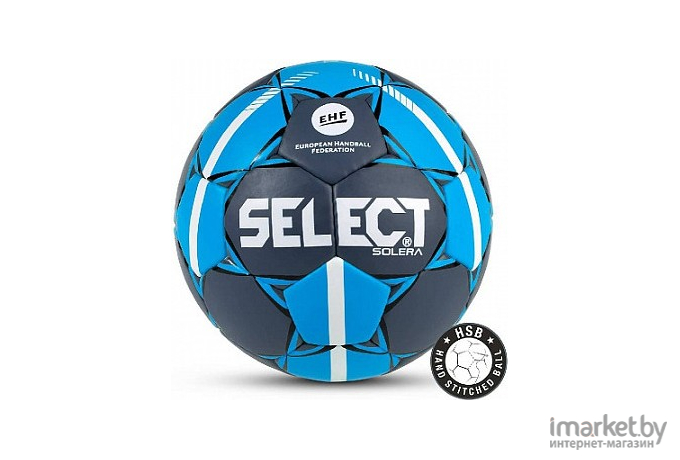 Гандбольный мяч Select Solera IHF №3 серый/синий